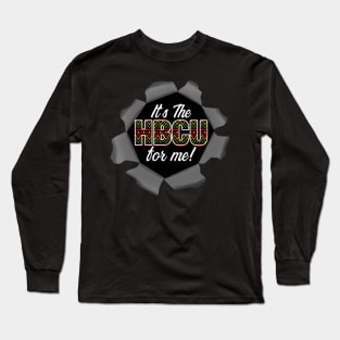 It's The HBCU For Me African Pattern Long Sleeve T-Shirt